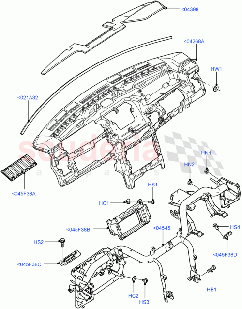 Part Diagram for Land Rover ETD500170