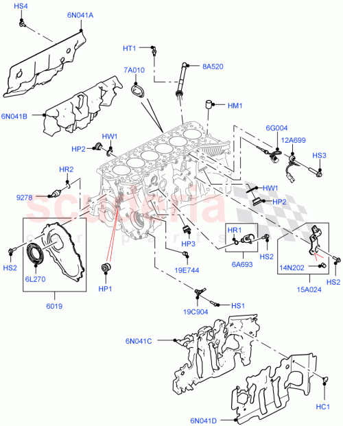Part Diagram for Land Rover LR121237