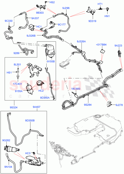 Part Diagram for Land Rover LR138375