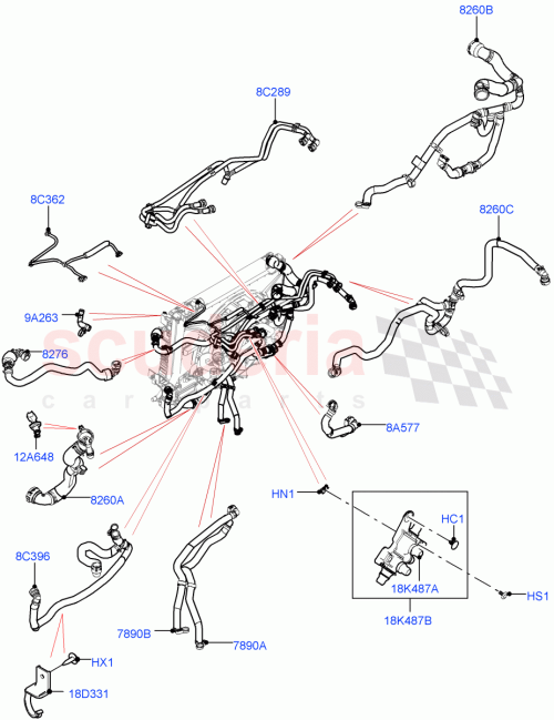 Part Diagram for Land Rover LR112192
