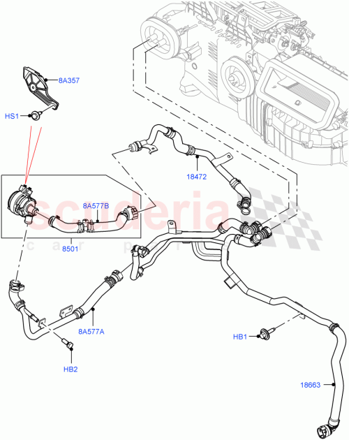 Part Diagram for Land Rover LR123049