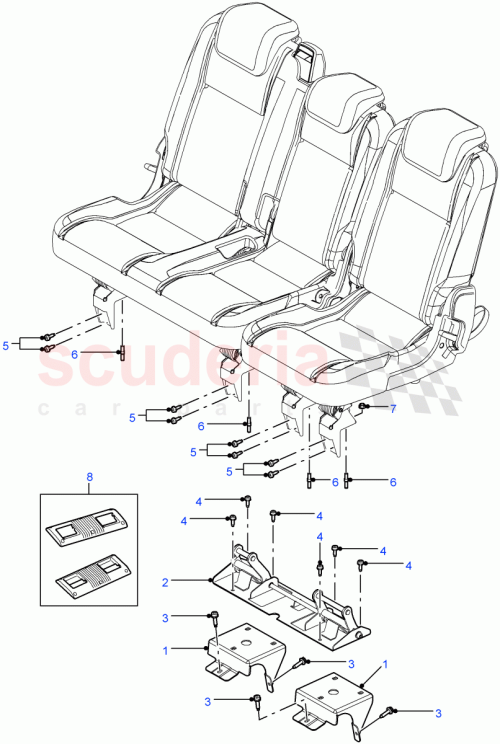 Part Diagram for Land Rover HTM500150