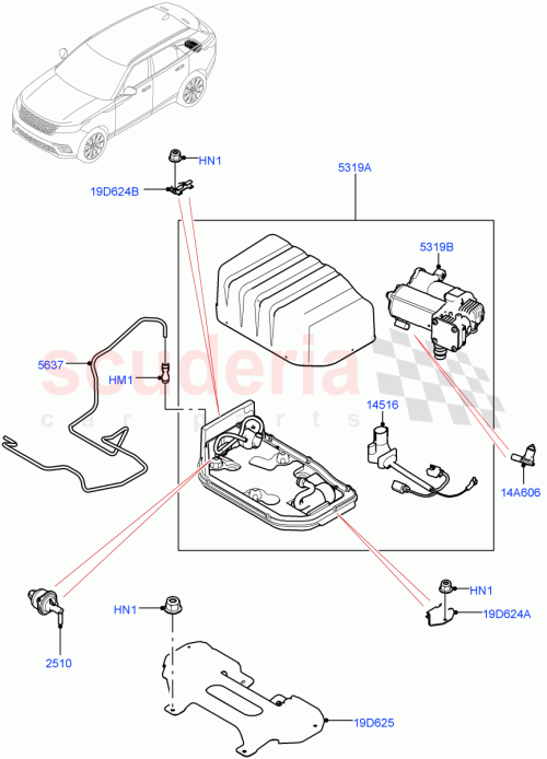 Part Diagram for Land Rover LR090670