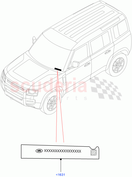 Part Diagram for Land Rover LR146595