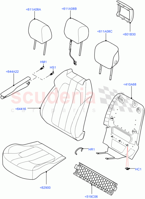 Part Diagram for Land Rover LR042042