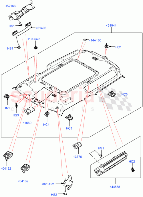 Part Diagram for Land Rover LR129672