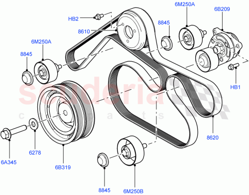 Part Diagram for Land Rover PQS500430