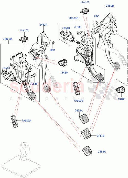 Part Diagram for Land Rover LR114636