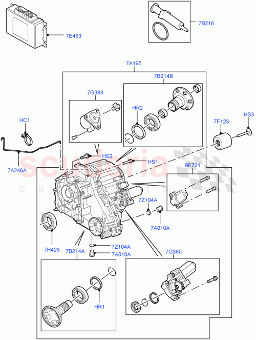 Part Diagram for Land Rover IZB500040