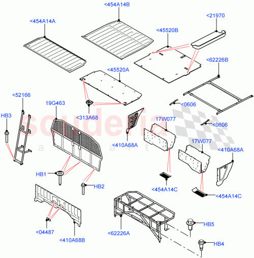 Part Diagram for Land Rover LR104422