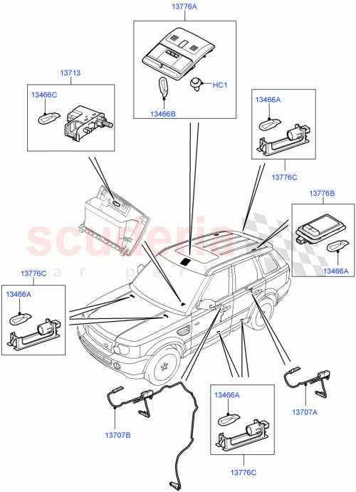 Part Diagram for Land Rover XDE500740NUG