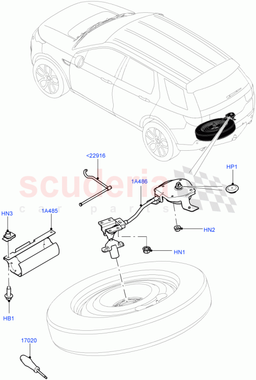 Part Diagram for Land Rover LR129231