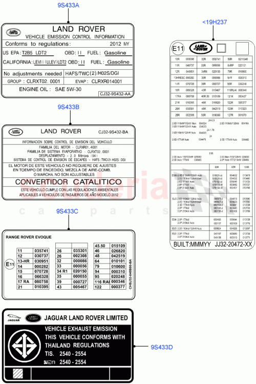Part Diagram for Land Rover LR057000