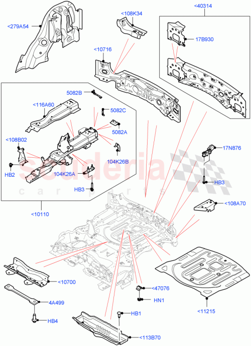 Part Diagram for Land Rover LR123103