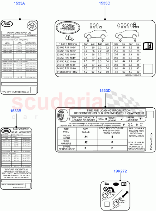 Part Diagram for Land Rover LR143387