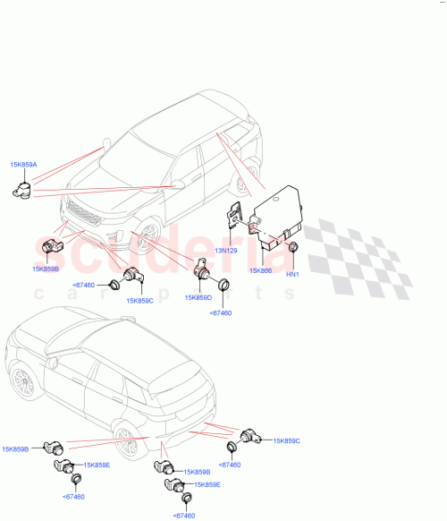 Part Diagram for Land Rover LR115685