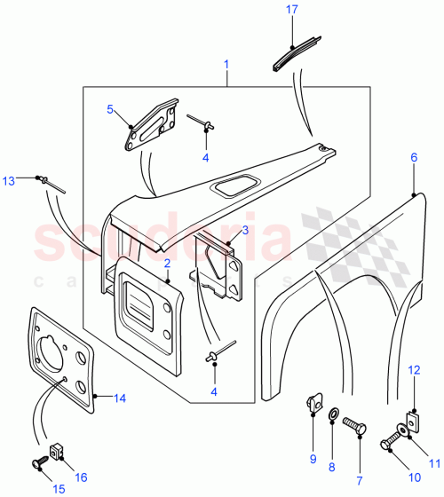 Part Diagram for Land Rover ASW710120