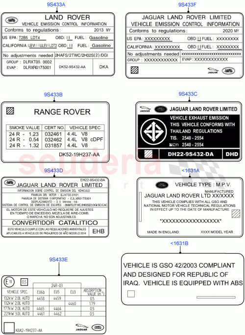 Part Diagram for Land Rover LR047558