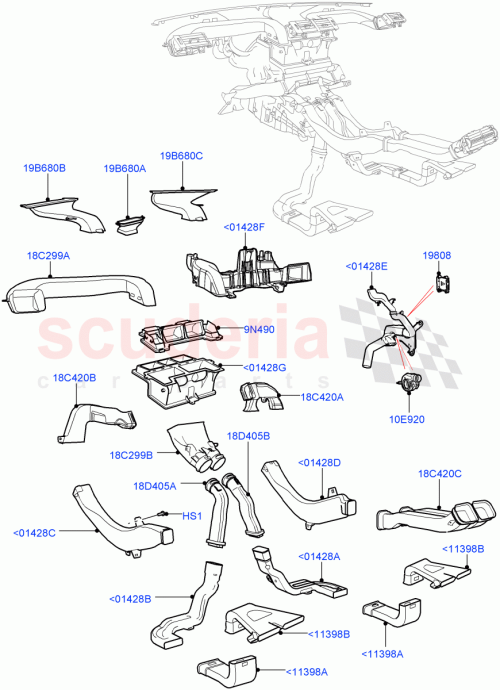 Part Diagram for Land Rover LR071396