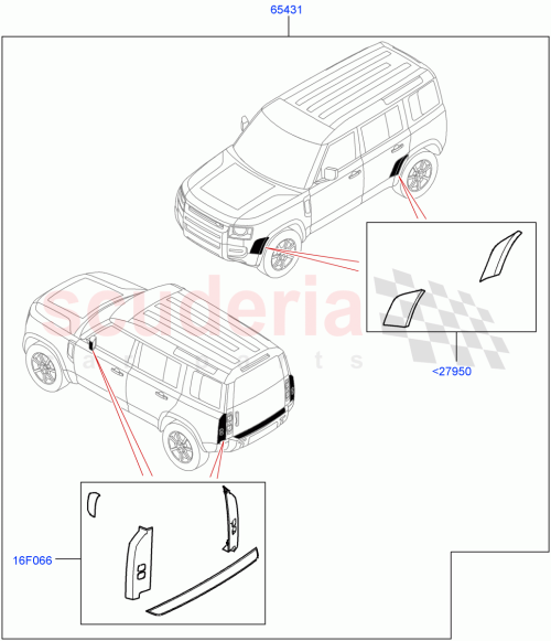Part Diagram for Land Rover VPLE110CQR01
