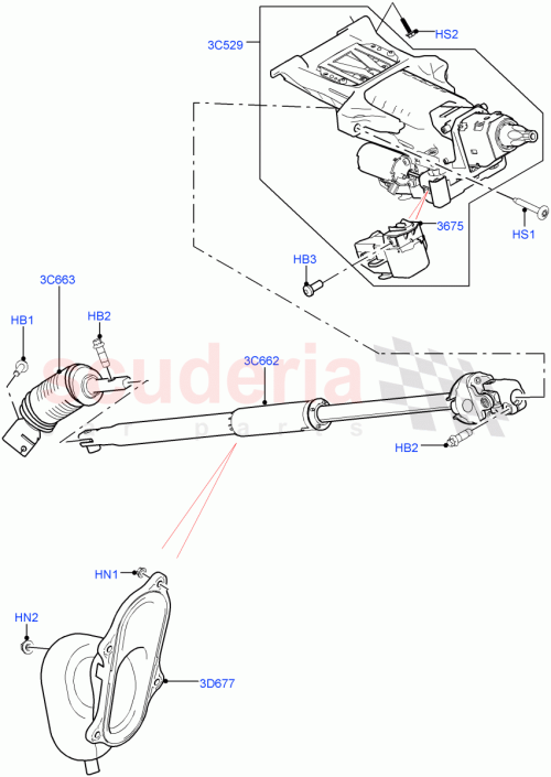 Part Diagram for Land Rover LR033650