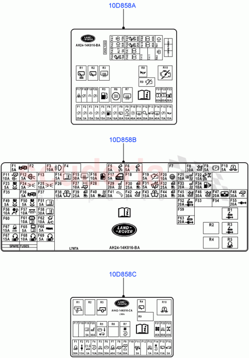 Part Diagram for Land Rover LR012856