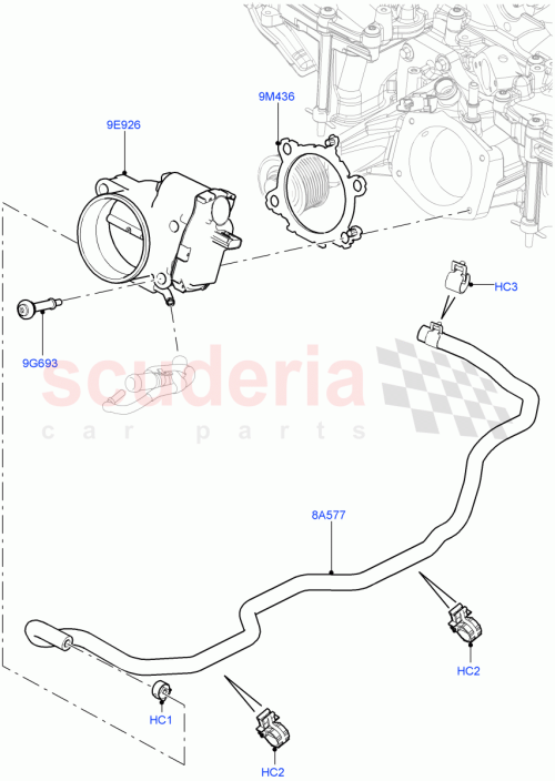 Part Diagram for Land Rover LR035563