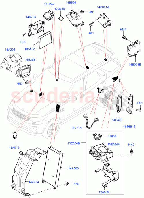 Part Diagram for Land Rover LR142276