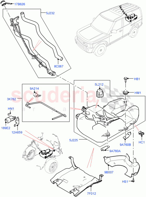 Part Diagram for Land Rover LR071384