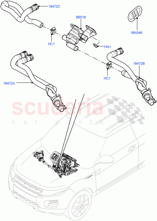 Part Diagram for Land Rover LR019276