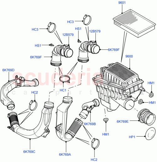 Part Diagram for Land Rover LR010553