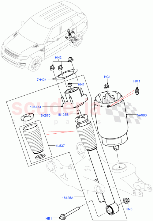 Part Diagram for Land Rover LR100873