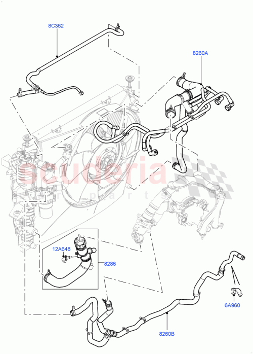 Part Diagram for Land Rover LR014567