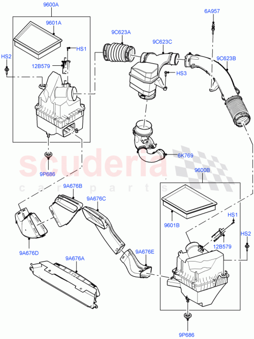 Part Diagram for Land Rover LR141694
