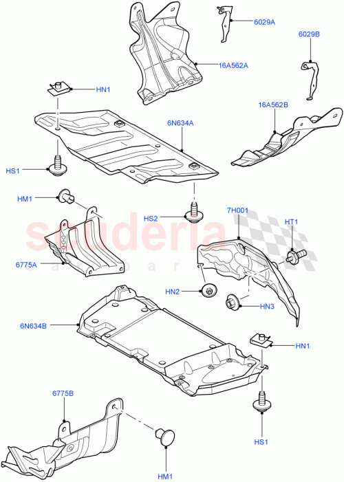 Part Diagram for Land Rover KRN500052