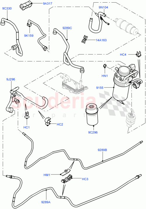 Part Diagram for Land Rover LR031821