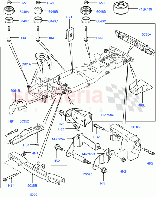 Part Diagram for Land Rover KVD501290