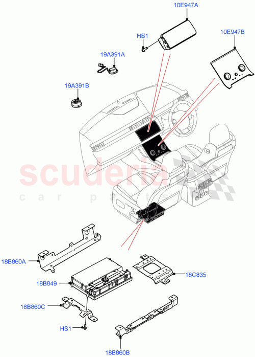 Part Diagram for Land Rover LR143122
