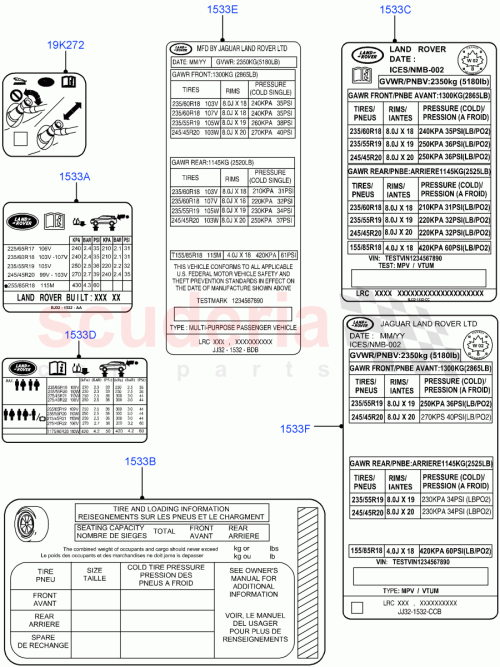 Part Diagram for Land Rover LR105177