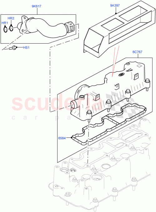 Part Diagram for Land Rover LR105972