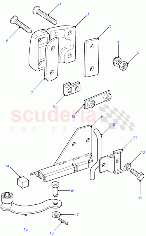 Part Diagram for Land Rover MWC5759