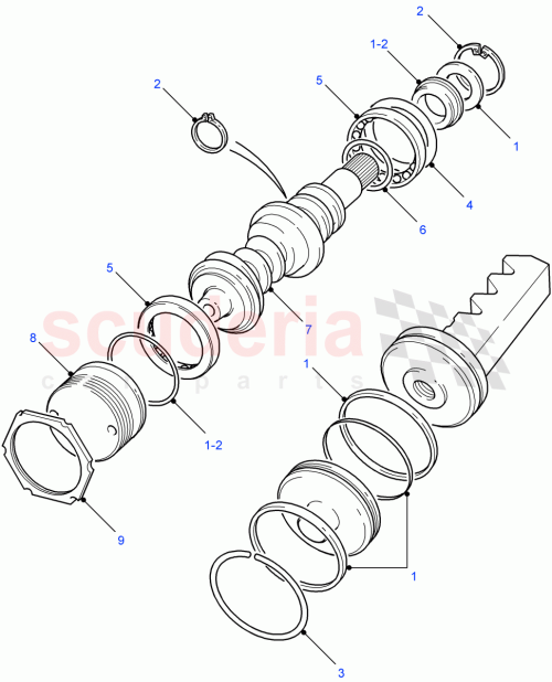 Part Diagram for Land Rover RTC4405