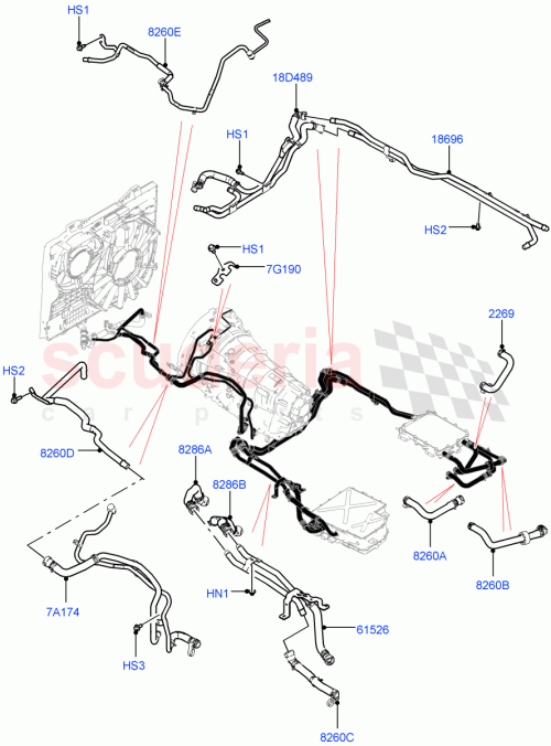 Part Diagram for Land Rover LR038544