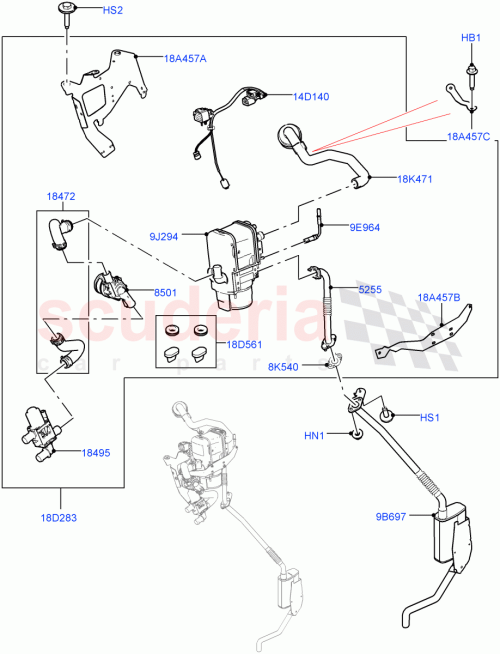 Part Diagram for Land Rover LR101420