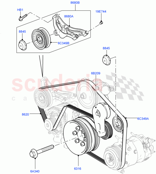 Part Diagram for Land Rover LR012000