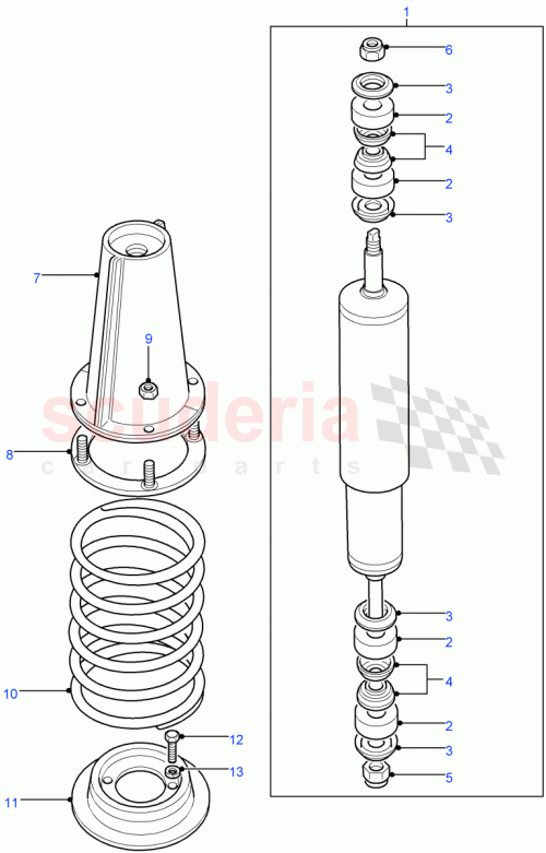 Part Diagram for Land Rover 552818