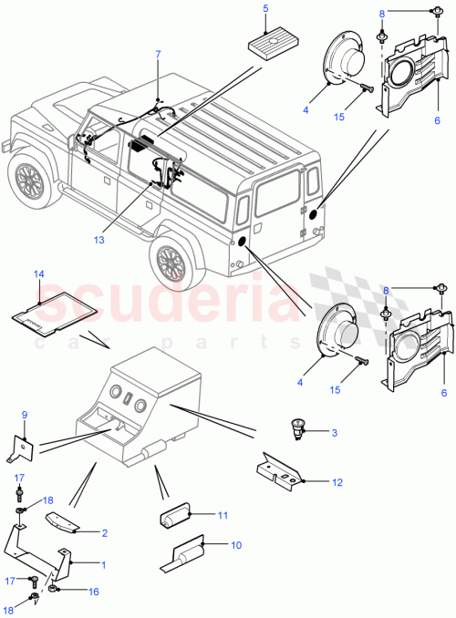 Part Diagram for Land Rover LR009081