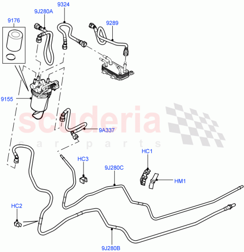 Part Diagram for Land Rover WJP501380