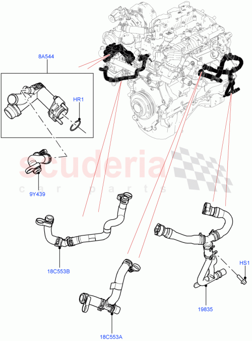 Part Diagram for Land Rover LR141109