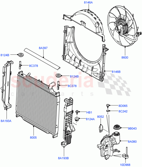Part Diagram for Land Rover PCG500120